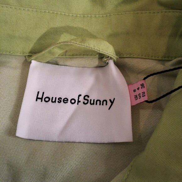 House of Sunny Golden Years Coveralls‎ Grass Green SZ 4 Jumpsuit - Picture 7 of 9